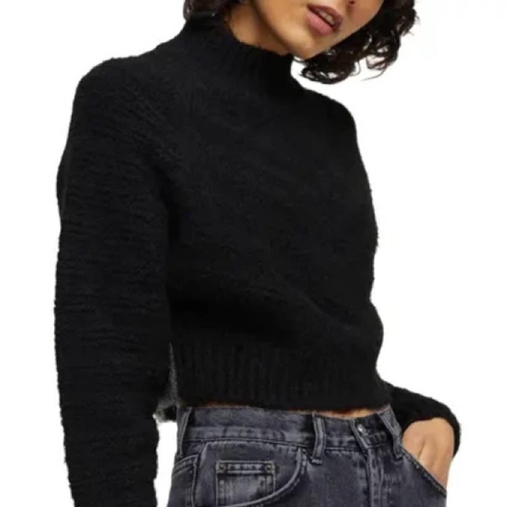 Topshop Black Turtleneck Sweater